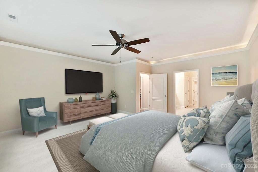 "Virtual Staging" of Primary Bedroom
