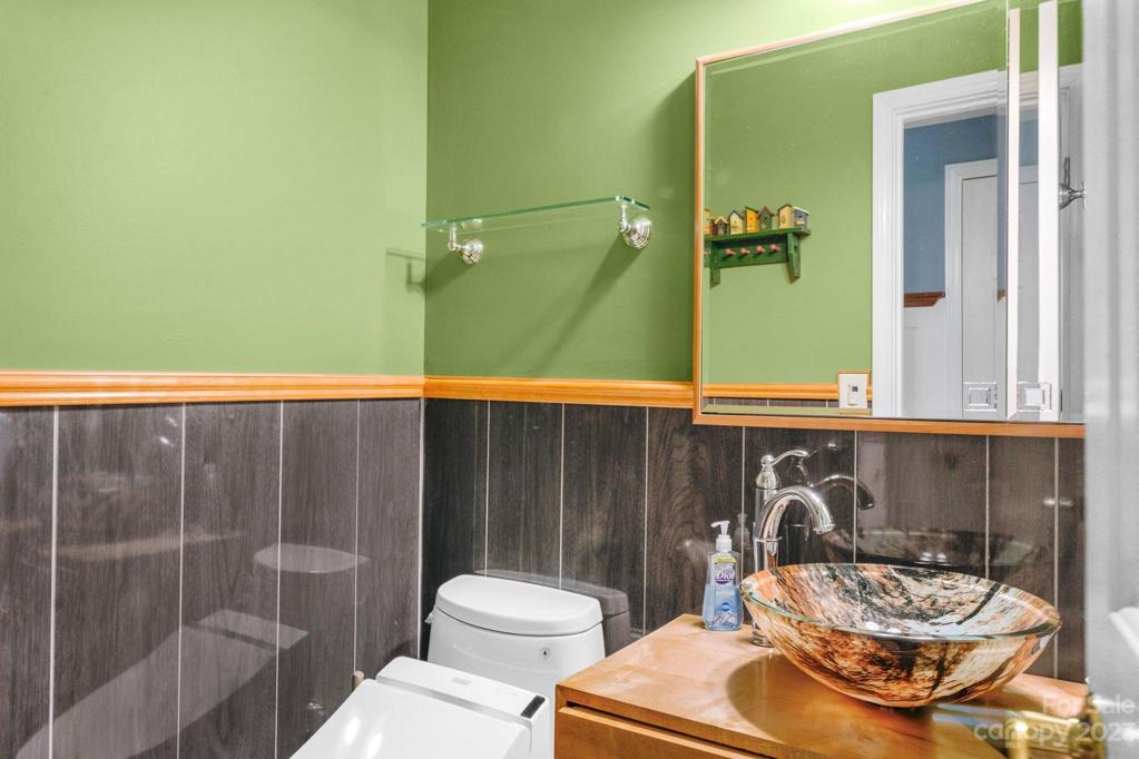 Upgraded half bath on 1st floor