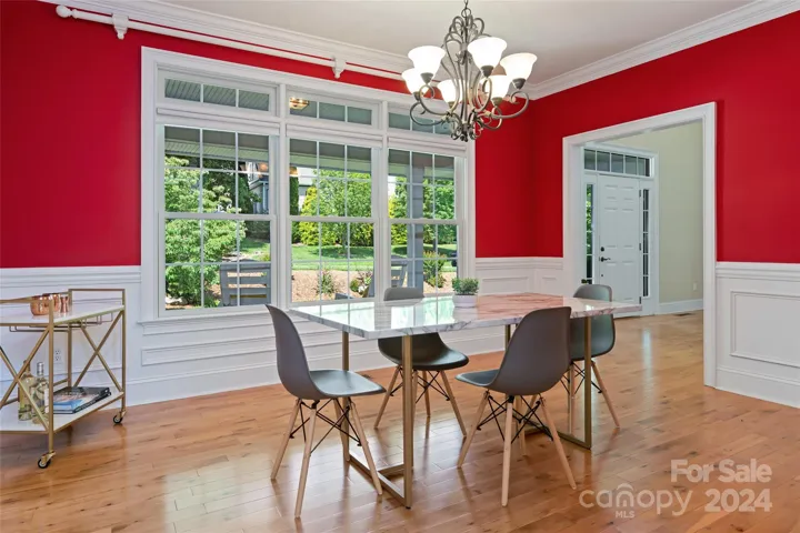 Dining room off of the main foyer