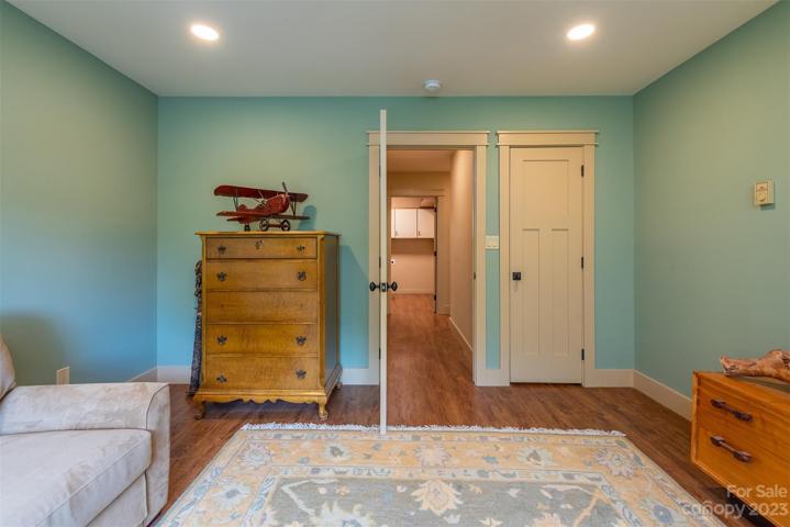 Here you can see the hallway leads to the lower level laundry room.