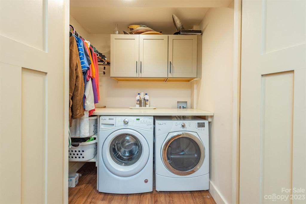Main floor laundry room. This room was bumped back to create a larger space.