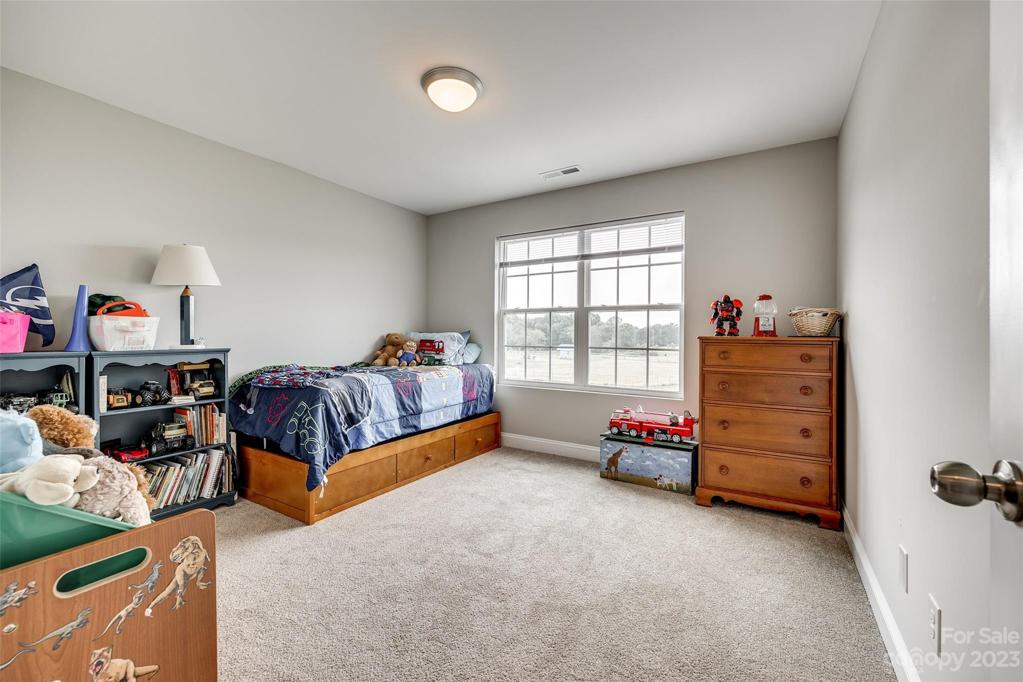 Secondary bedroom with walk-in closet