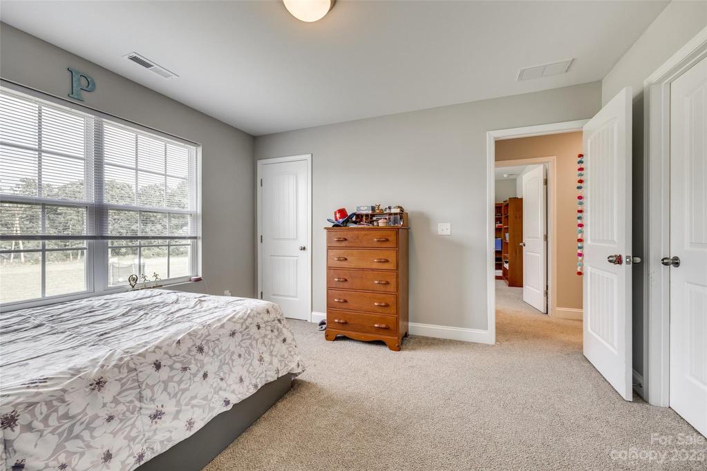 This room has a door leading directly into bathroom