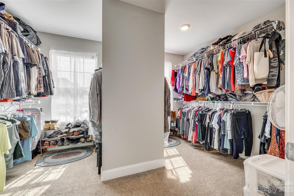 AMAZING closet with 2 windows and generous storage