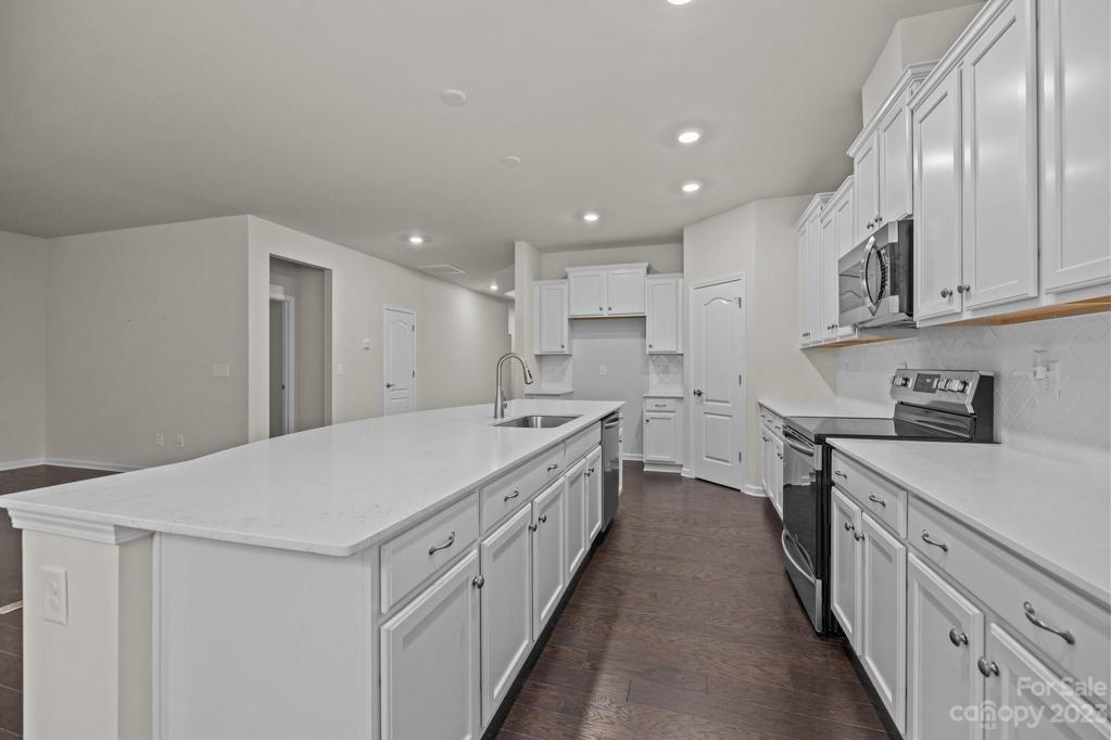 Huge island and walk-in pantry