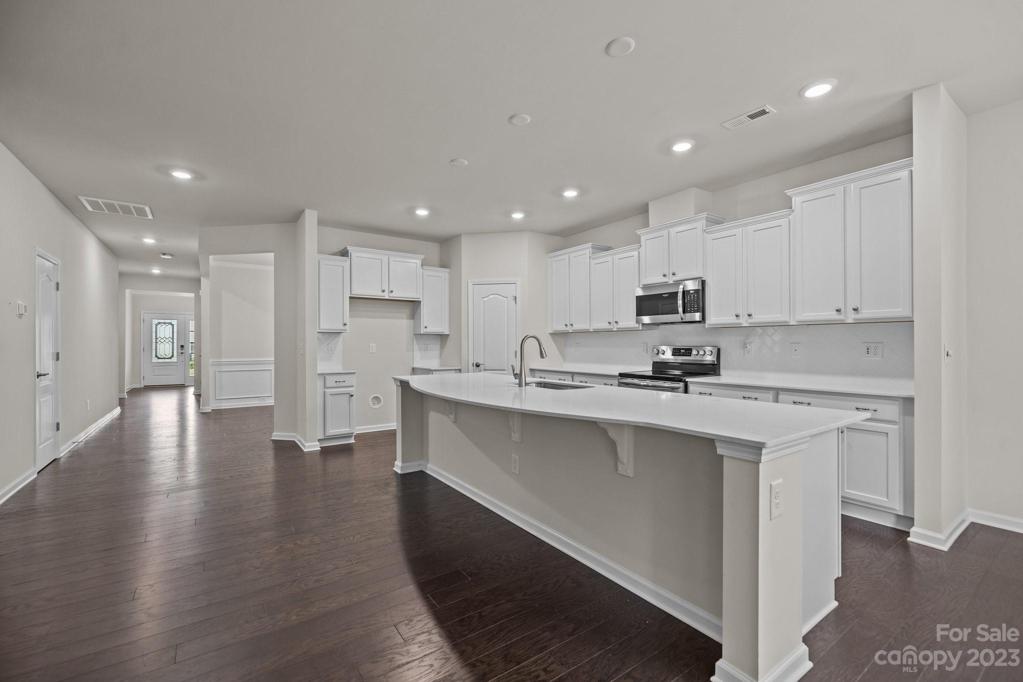 Plenty of cabinets for storage