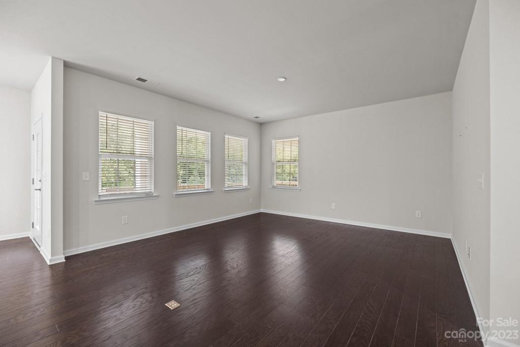 Great room with nice views of the back yard