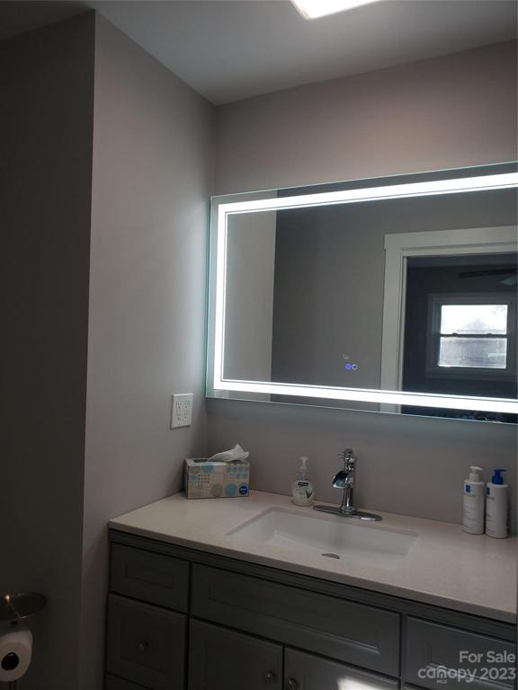 Primary Bathroom with LED lighted Mirror