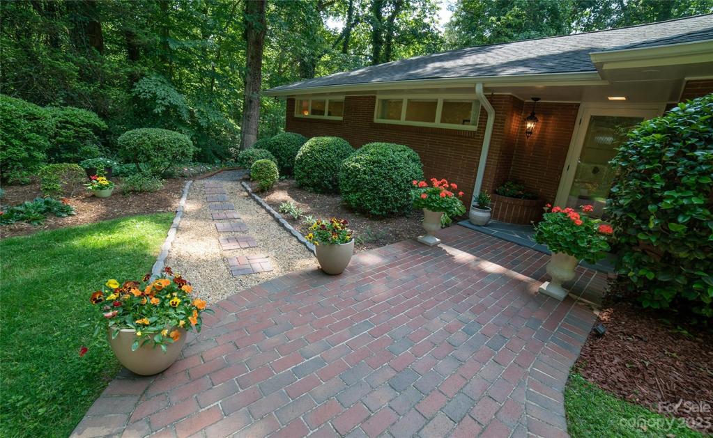 Walk to front door