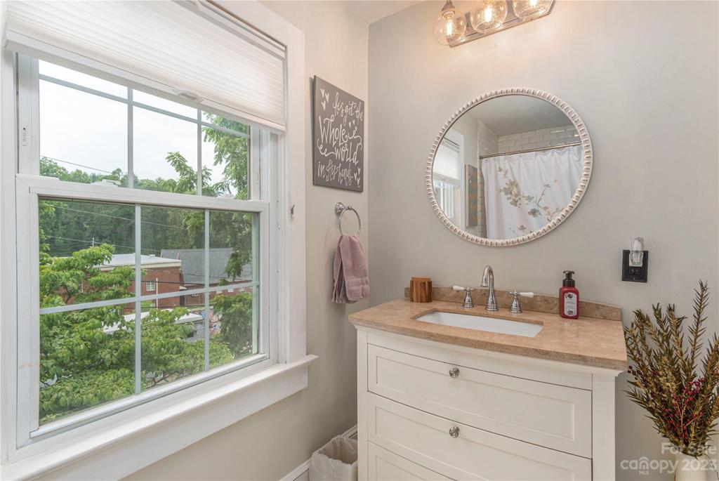 Guest bathroom on second level