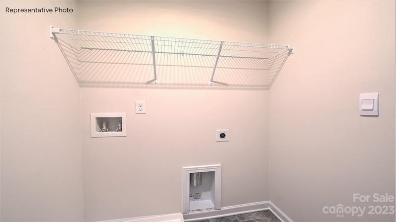 Laundry on upper level