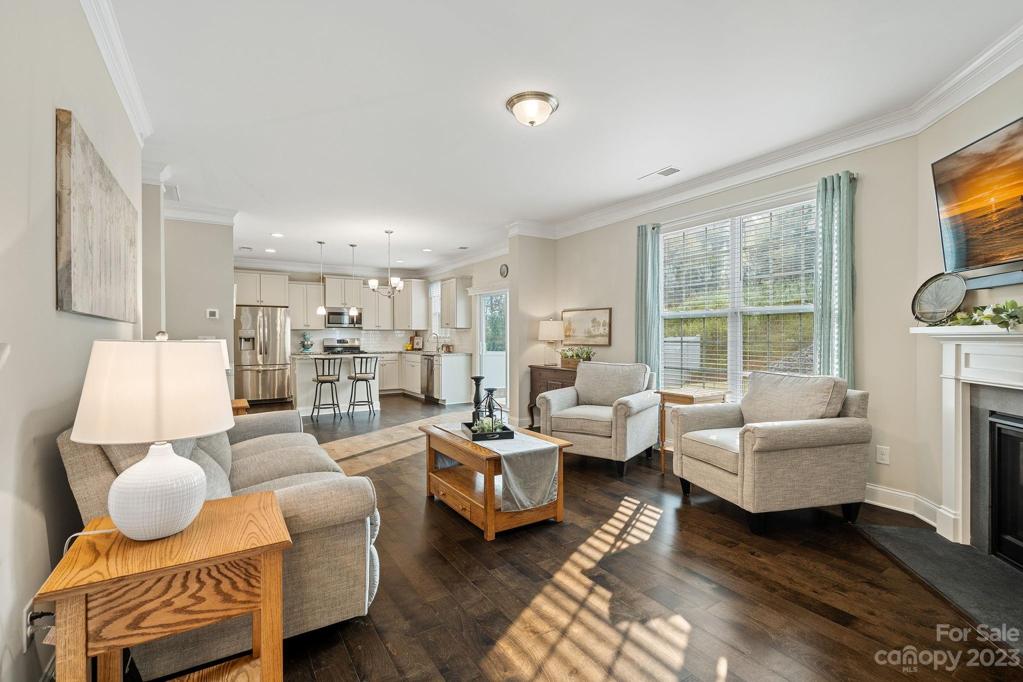 Great space for relaxing or entertaining.  Living room overlooks backyard with no rear neighbors.