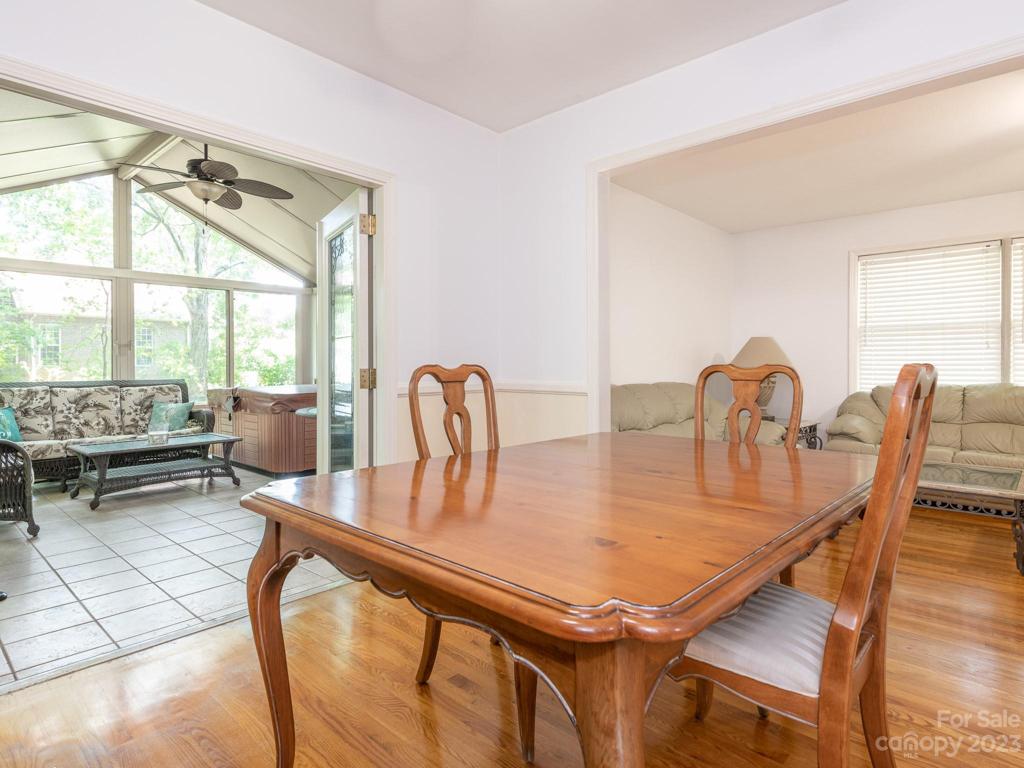 Formal Dining Room into Sunroom