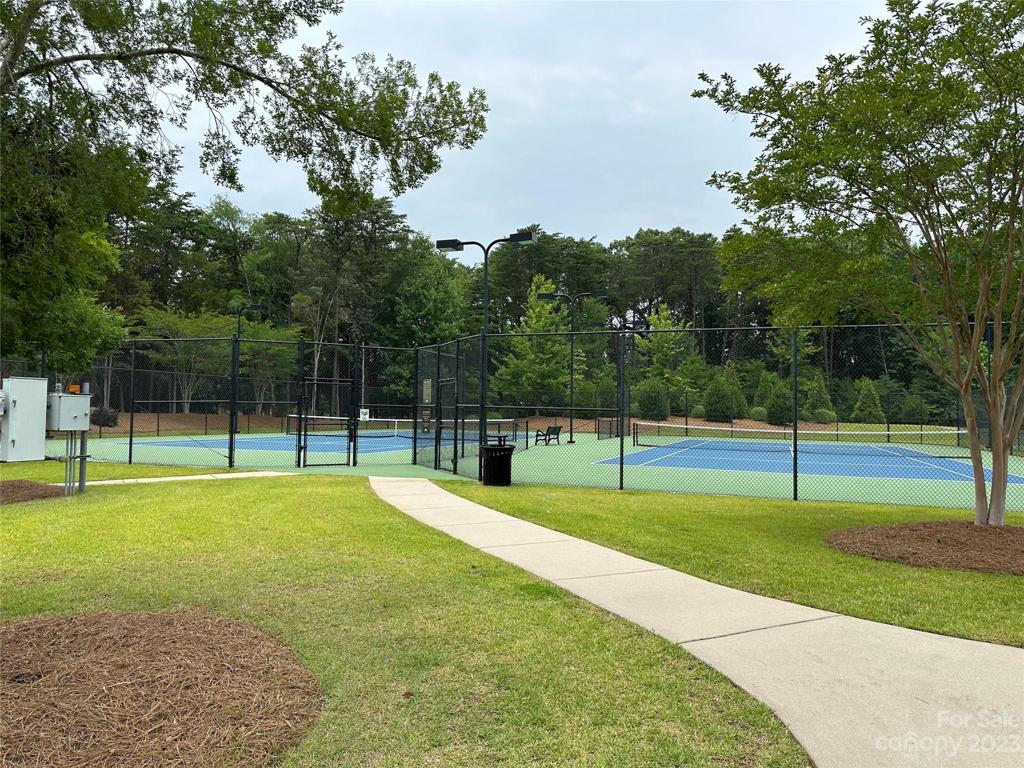 Two community tennis courts