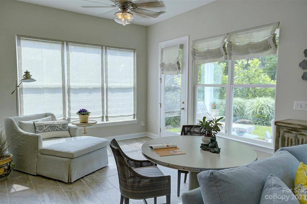 Sunroom with Door to Outdoor Patio
