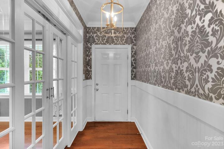 Looking back at the front door