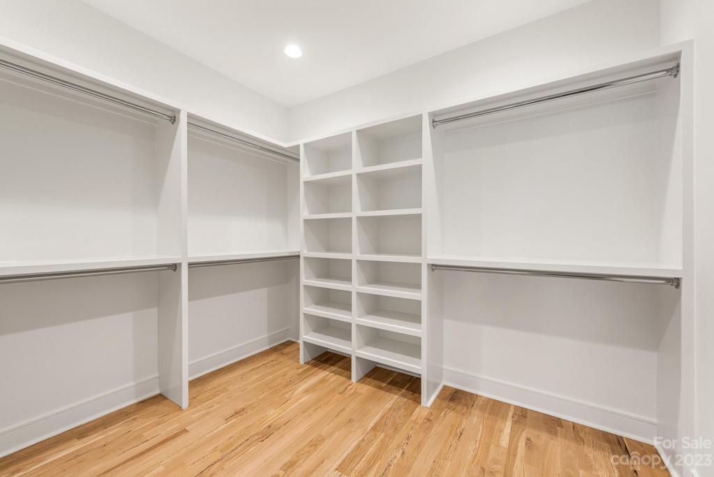 Primary walk in closet.