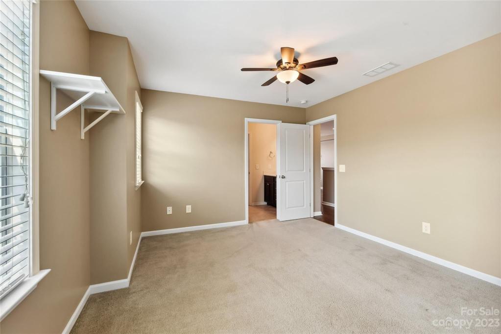 One of the three bedrooms upstairs