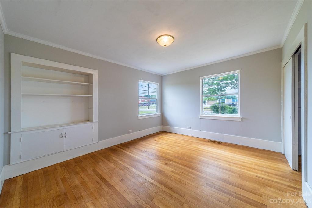 Bedroom down with built ins