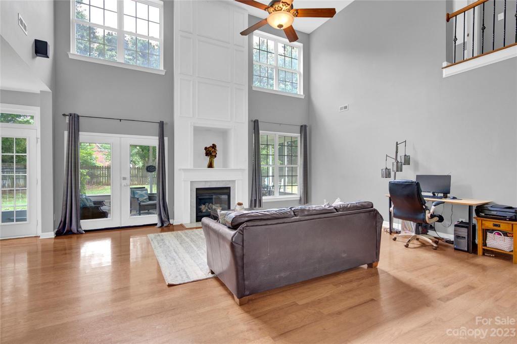 2 story family room