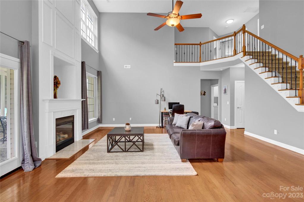 2 story family room