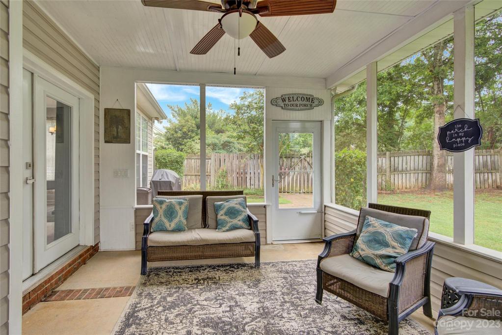 large screened in porch