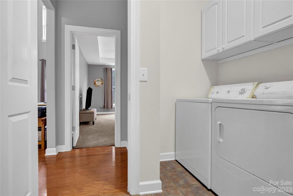 laundry in mudroom