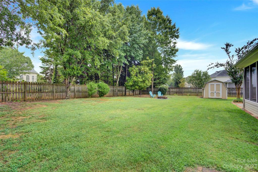 back yard - flat lot