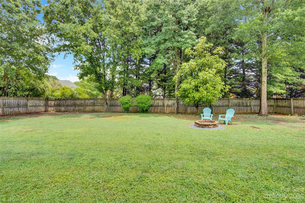 fenced in yard