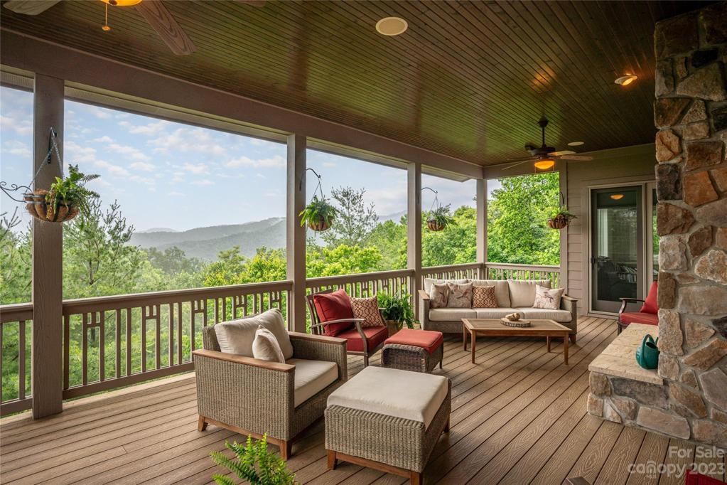 Main level covered deck