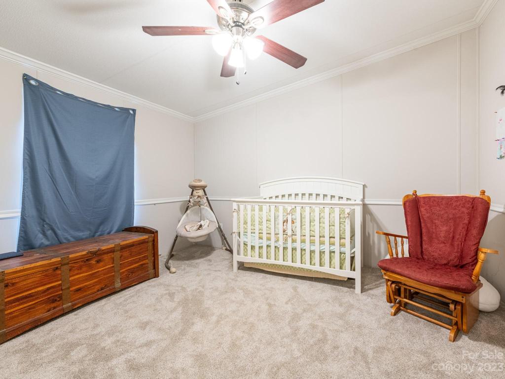 Area off of primary bedroom perfect for nursery, home office, or workout space