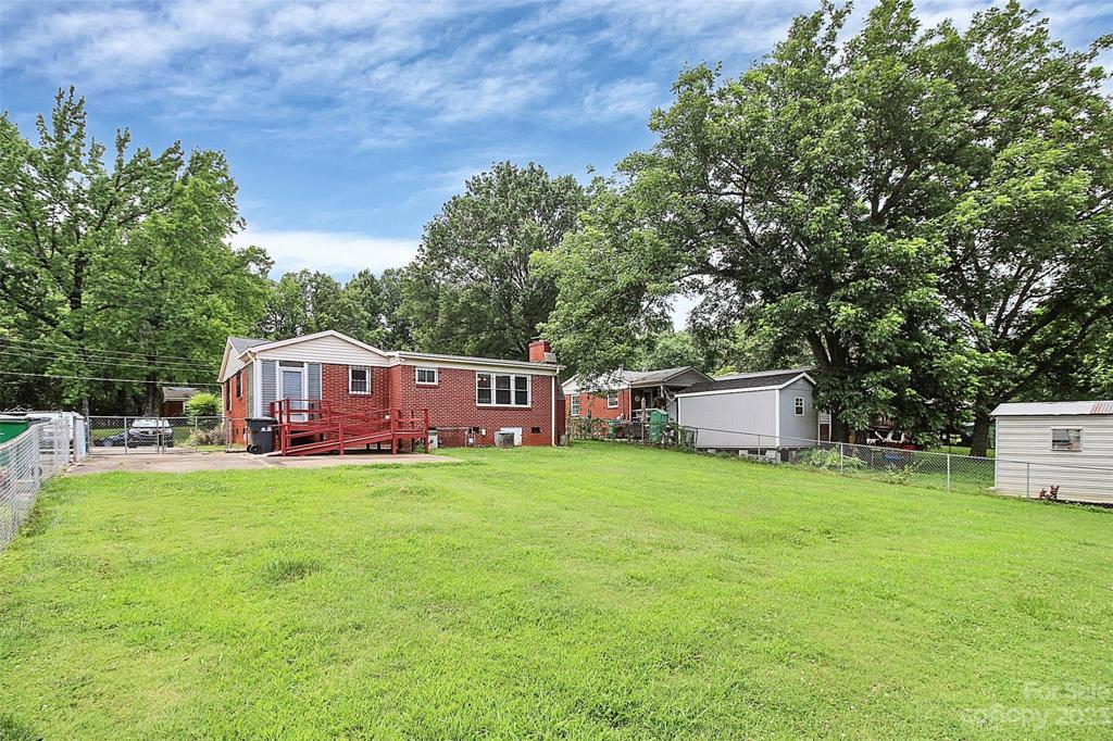 Nice size flat yard with fencing