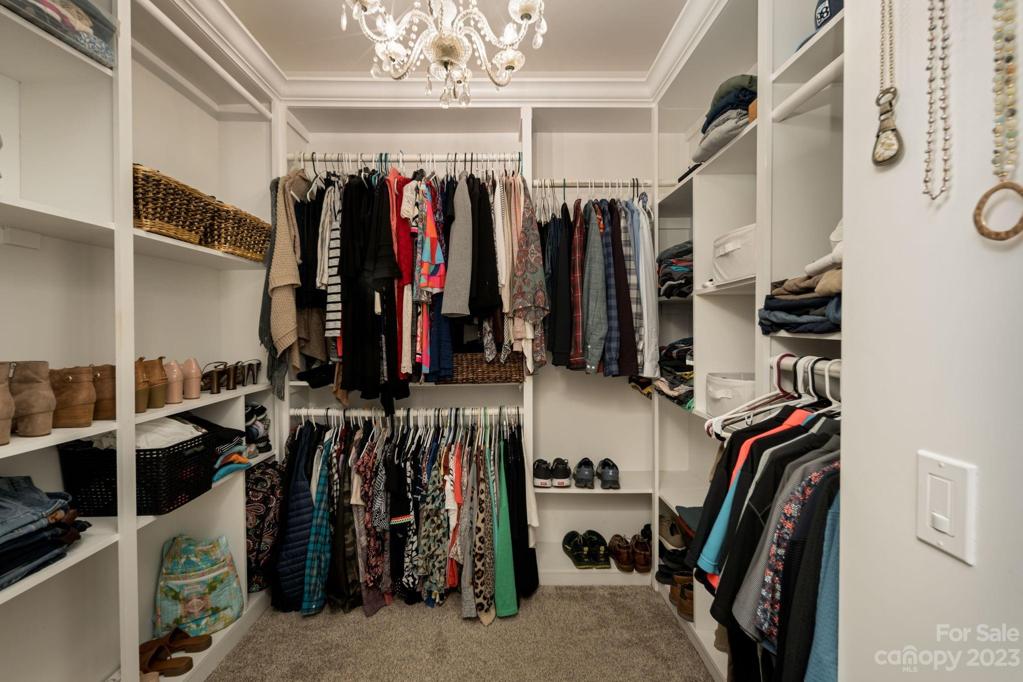 Primary suite on main closet