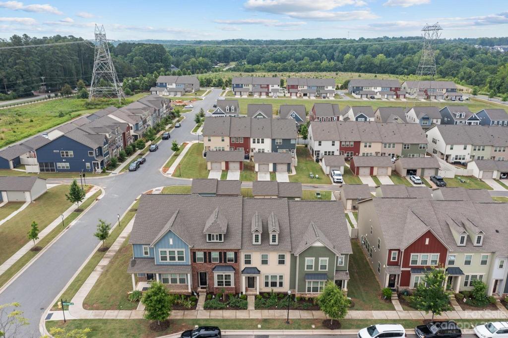 Birdseye view of this charming community.  Townhome is located at the premier spot!