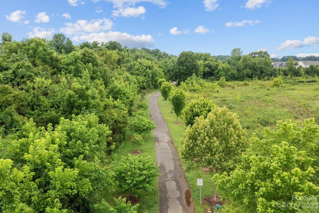 Davidson Greenway Access just off community walkways.