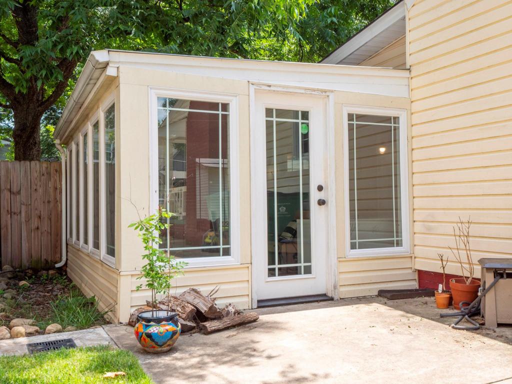 Bright and airy sunroom
