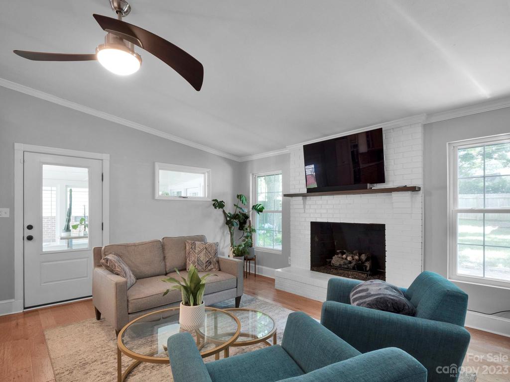 Enter the sunroom from the family room
