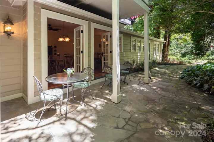Patio outside dining room