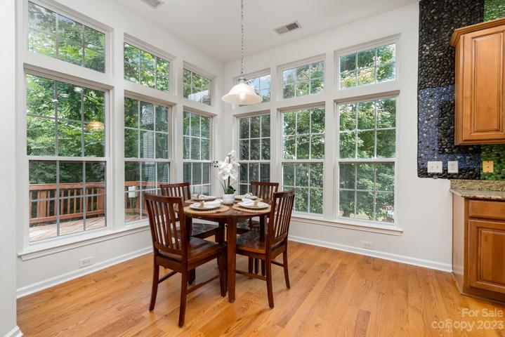 Enjoy your morning coffee inside or out, surrounded by nature!