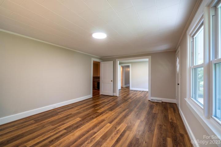 Living room with view of Dining Room