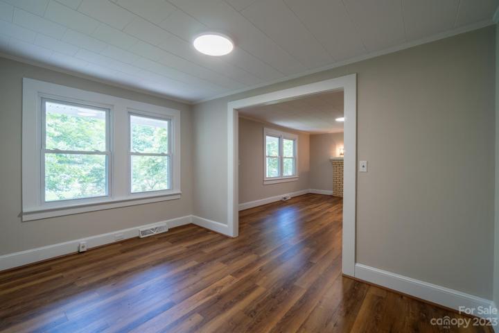 Dining Room with views of the front yard