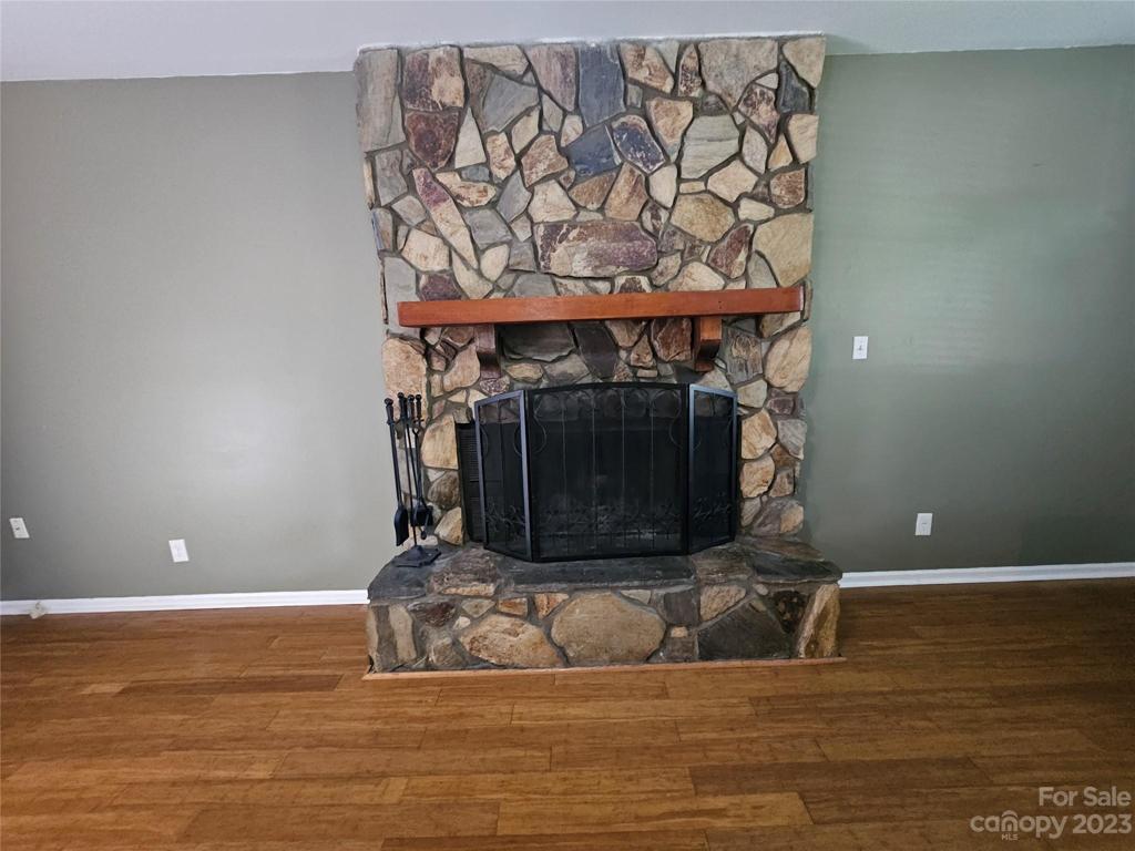 Wood burning Fireplace