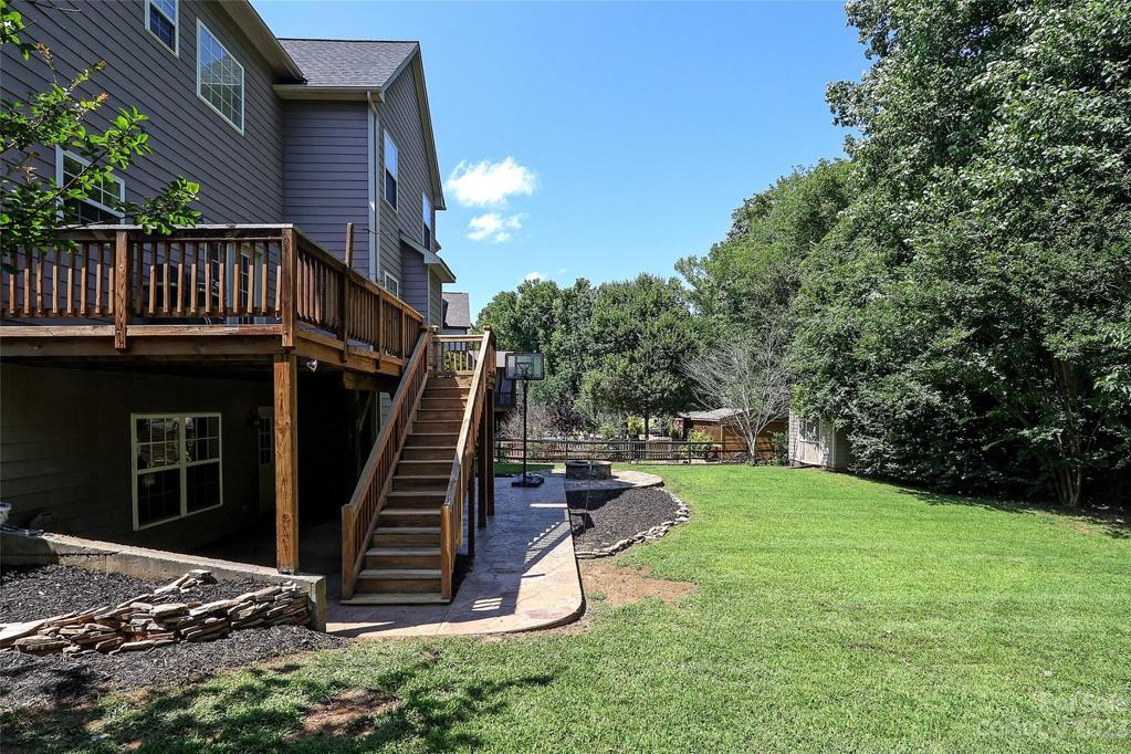 Backyard (.37 acres wooded lot)