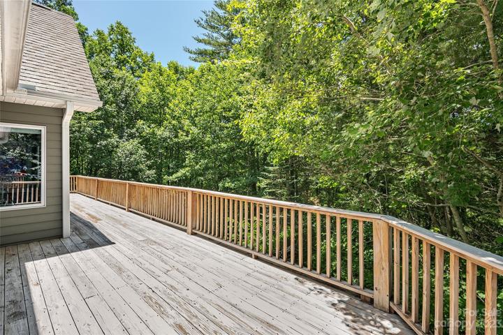 Spacious deck