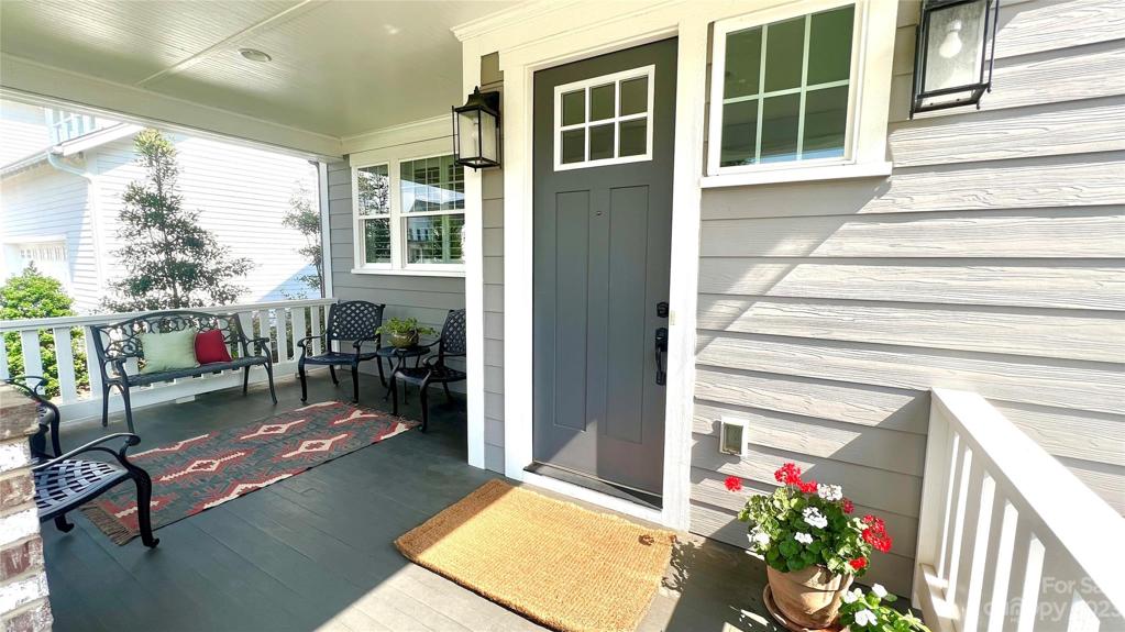 Enjoy morning sun on large covered front porch