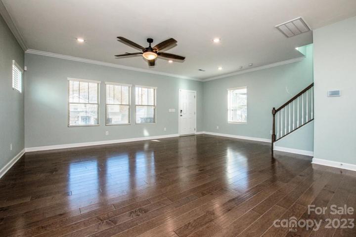 Ceiling fan, large windows