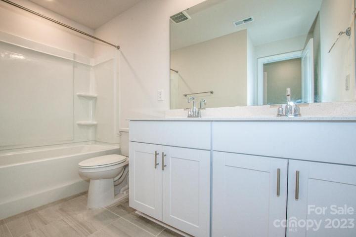 Upstairs hall bath, double vanity