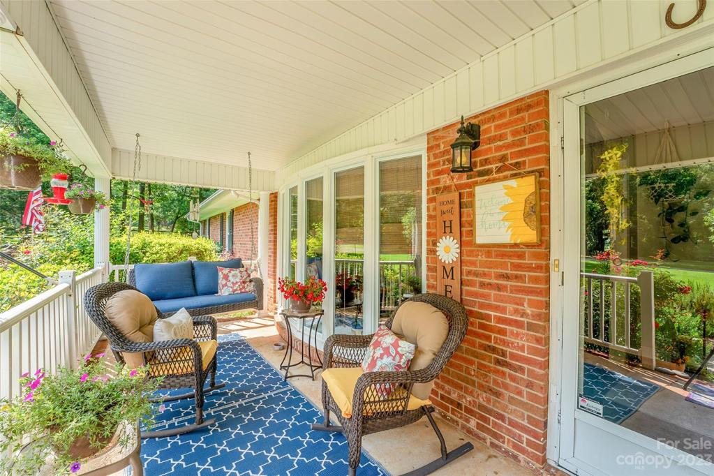 Come have a seat and test out this rocking-chair front porch
