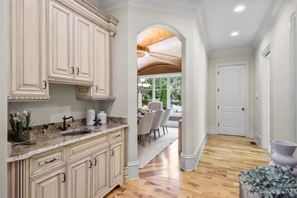 Rear hall from garage