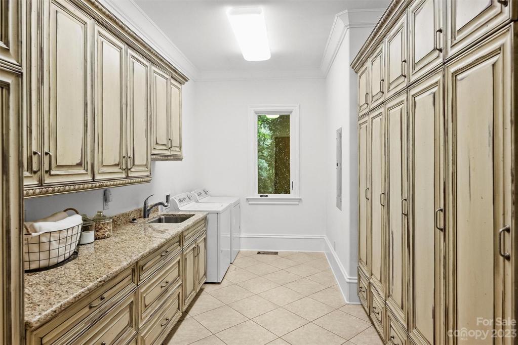 Laundry room/drop zone on main level